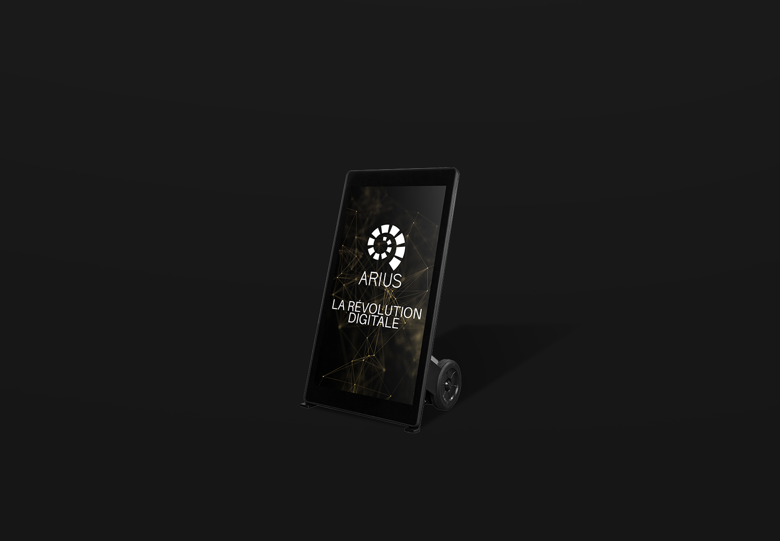 totem autonome sur batterie arius touch