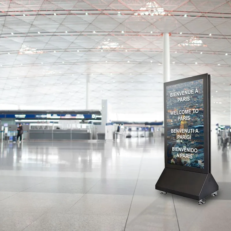 Totem Double Face Autonome ou Filaire – Image 2