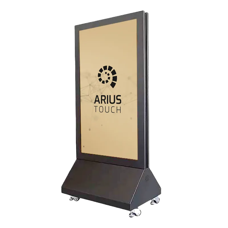 Totem Double Face Autonome ou Filaire